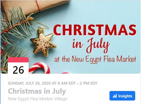 Christmas in July, New Egypt Market Village, NJ