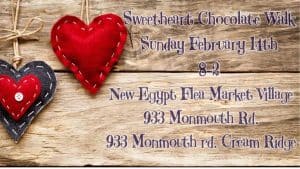 New Egypt Flea Market Event- Sweetheart Chocolate Walk, 2021