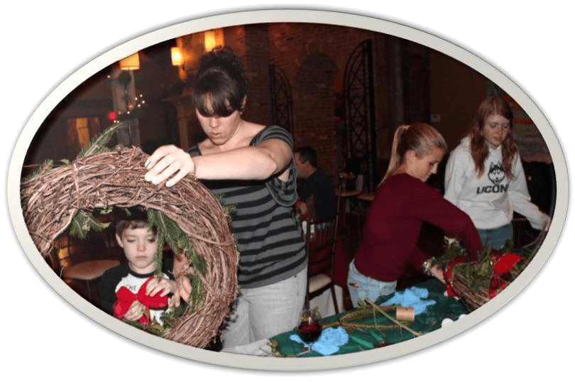 wreath-making-workshop- New Egypt Flea Market