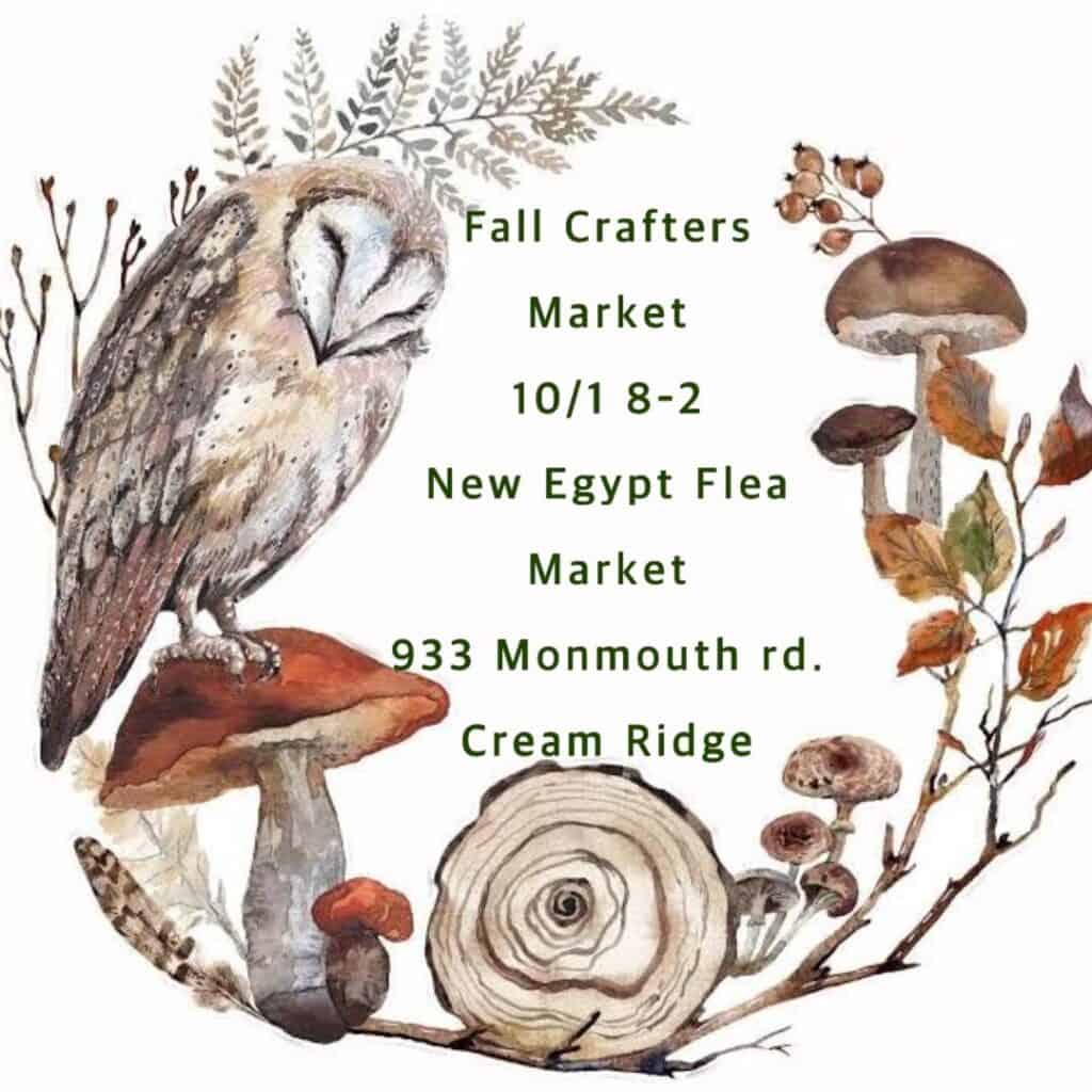 Fall Crafters Market, New Egypt Flea Market 10/1/23