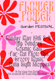 Flower Power & Garden Festival, New Egypt Flea Market, NJ